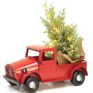 Caminhão de Metal Vintage Decorativo de Natal com Luzes - 30cm