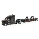 Caminhão ERTL Peterbilt 579 com reboque Lowboy e 2 carregadeiras Bobcat