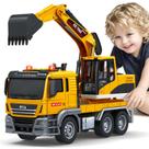 Caminhão escavador de brinquedo Bstoyder para crianças de 3 a 8 anos com luzes e sons