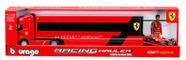 Caminhão Iveco S-Way Baú + F-1 Ferrari SF24 Burago 1/43 Cor:Vermelha