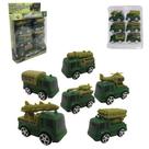Caminhao militar A friccao pull back super chariots sortidos com 6 pecas na caixa
