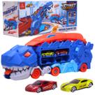 Caminhão Pista Dinossauro 2em1 Devorador de Carrinhos - Castela