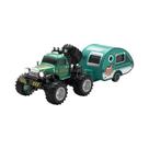 Caminhão RC Mini 1:64 Com Reboque, Brinquedo De Controle Remoto Em Liga Metálica Para Crianças