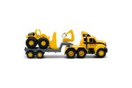Caminhão semi-caminhão CAT Heavy Mover de construção com reboque +3y Caminhão semi-caminhão CAT Heavy Mover de construção com reboque +3y