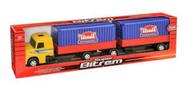 Caminhão Super Bi Trem Infantil Container Bruto Articulado - Usual Brinquedos (25422)