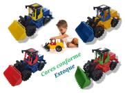 Caminhão Trator Pá Carregadeira Kraft Carrinho Brinquedo Top