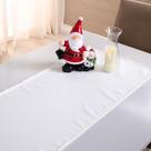 Caminho De Mesa Basic Liso 1 Peça 1,30m X 40cm Decorativo Tecido Oxford Palha 100% Poliéster