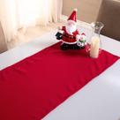 Caminho De Mesa Basic Liso 1 Peça 1,30m X 40cm Decorativo Tecido Oxford Vermelho 100% Poliéster