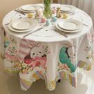 Caminho de Mesa Coleção Páscoa Estampado Decorativo para Mesa Posta Charmosa e Almoço em Família
