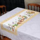 Caminho de Mesa Coleção Páscoa Estampado Decorativo para Mesa Posta Charmosa e Almoço em Família