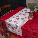Caminho de Mesa Decoração de Natal Avulso 1,30 x 0,50 Decoração Sala Cozinha