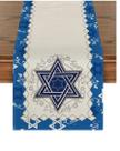 Caminho De Mesa Decoração Estrela Davi Judaico Hebraico