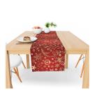 Caminho De Mesa Decorativo Natalino 170x40cm 100% Poliéster