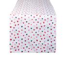 Caminho de Mesa DII 36x183cm Algodão Corações Confete