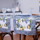 Caminho De Mesa Estampado Allegra 1 Peça 1,25m X 43cm 100% Poliéster - Limão