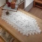 Caminho de Mesa Floral Rendado Los Angeles 40x220cm Jolitex