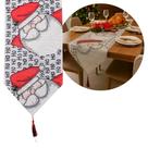 Caminho de Mesa Gobelin Natal Premium 180x33cm Estampa Papai Noel Ho Ho Ho Caminho de Mesa Gobelin Natal Premium 180x33cm Estampa Papai Noel Ho Ho Ho