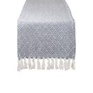 Caminho de Mesa Trançado de Algodão DII 38x183 cm Azul Francês Caminho de Mesa Trançado de Algodão DII 38x183 cm Azul Francês