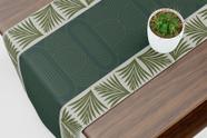 Caminho De Mesa Trilho Art Deco Verde