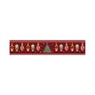 Caminho De Mesa Vermelho De Poliéster Quebra-Nozes De Natal, Decoração De Festa De Fim De Ano,