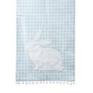 Caminho Trilho de Mesa de Pascoa Azul Coelho branco 40x180cm