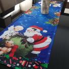 Caminho Trilho de Mesa Natal Papai Noel e Anjos Caminho Trilho de Mesa Natal Papai Noel e Anjos