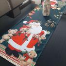 Caminho Trilho de Mesa Natal Papai Noel e Ursos Caminho Trilho de Mesa Natal Papai Noel e Ursos
