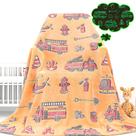 Caminhões de bombeiros Blanket Gdindff Glow in The Dark para crianças