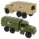 Caminhões de carga Toy Tim Mee Deuce and a Half OD Green & Tan 1:35 Caminhões de carga Toy Tim Mee Deuce and a Half OD Green & Tan 1:35