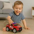 Caminhonete Brinquedo Infantil Criança Polícia Bombeiro Carrinho Boneco Presente Roubo Motinha