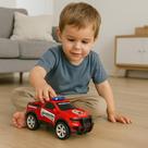 Caminhonete Polícia Bombeiro Criança Caminhonete Carrinho Brinquedo Infantil Presente Roubo Motinha
