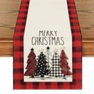Camino de Mesa Artoid Mode 33x122 cm Rojo Negro Cuadros Navideño Camino de Mesa Artoid Mode 33x122 cm Rojo Negro Cuadros Navideño