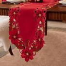 Camino de Mesa Joyfol Día Roja Poinsettia 35x175 cm Navidad