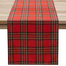 Camino de Mesa Softalker Navideño de Tartán Rojo 33x229 cm Camino de Mesa Softalker Navideño de Tartán Rojo 33x229 cm