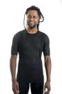 Camisa 2ª pele Mynd masculina Essentiale manga curta preta Camisa 2ª pele Mynd masculina Essentiale manga curta preta