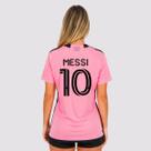 Camisa Adidas Inter Miami Home 2024 Feminina Rosa 10 Messi