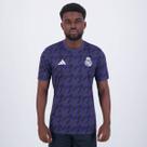 Camisa Adidas Real Madrid Pré Jogo Cinza e Roxo