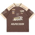 Camisa Aelfric Eden Vintage 90s Oversize Summer Coffee Masculina