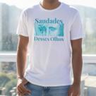 Camisa Algodão Feminina Casual Estampa Saudade Desses Olhos Conforto Estilo Moderno Moda Atual