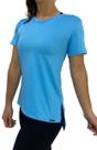 Camisa Alongada Walk Azul Claro Camisa Alongada Walk Azul Claro