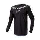Camisa Alpinestars Fluid Graphite - Preto/Cinza SIlver