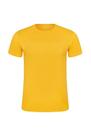Camisa amarela ouro 100% poliester para sublimação P Camisa amarela ouro 100% poliester para sublimação P