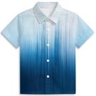 Camisa Amasnay Gradient Color Hawaiian para meninos de 3 a 14 anos