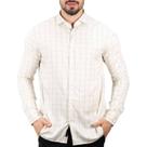 Camisa Aramis Sarja Leve Xadrez Areia