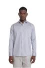 Camisa Aramis Slim Cetim Com Elastano Cinza