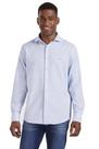 Camisa Aramis Slim Linho E Algodão Azul Claro