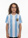 Camisa Argentina Infantil Retrô 1986 Home Escudo Bordado AFA Camisa Argentina Infantil Retrô 1986 Home Escudo Bordado AFA