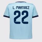 Camisa Argentina Lanes Infantil Azul 22 L. Martinez
