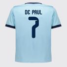 Camisa Argentina Lanes Infantil Azul 7 De Paul