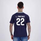 Camisa Argentina Ribbon Marinho 22 L. Martinez